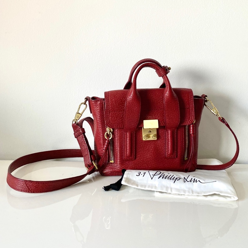 3.1 Phillip Lim Mini Pashli Crossbody Bag Red